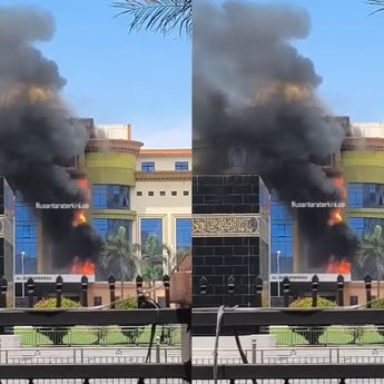 Asrama Haji Medan Kebakaran Siang Ini