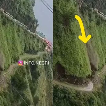 Traktor Jatuh di Lorong Gunung Setinggi 300 Meter, Operator Tewas Dihantam Longsor