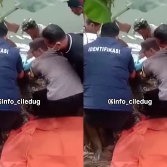 Warga Ciledug Digegerkan Jasad Pria Mengambang di Kali Ciledug
