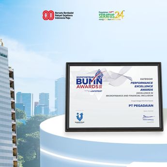 Pegadaian Raih Penghargaan Performance Excellence Award 2025  