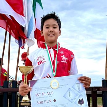 Rayyan Abdul Karim Atlet Panahan Berkuda Raih Emas di Kejuaraan Hungaria