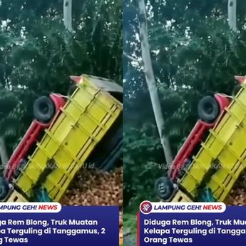 Kecelakaan Maut Truk di Jalan Lintas Barat Lampung, 2 Orang Tewas Seketika