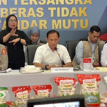 3 Tersangka Beras Premium Oplosan Terancam Dipenjara 20 Tahun