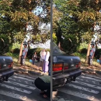 Driver Ojol Kritis Tertimpa Pohon Tumbang di Arcamanik