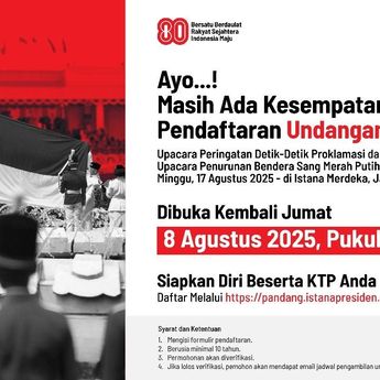War Tiket Tambahan Undangan Upacara HUT Ke-80 RI di Istana Diserbu 142 Ribu Pengguna