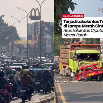 Kecelakaan Truk Sampai Ringsek, Jalan Gintung Ciputat Macet Berjam-jam