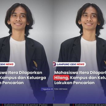 Mahasiwa Itera Mulki Ad-dava Dinyatakan Hilang Sejak 23 Juli 2025