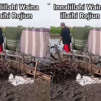 VIDEO: Miris! Warga di Indramayu Gotong Jenazah Pakai Bambu dan Sarung