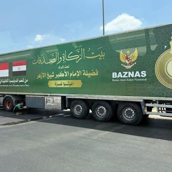 BAZNAS Kirim 50 Truk Bantuan Pangan untuk Warga Palestina