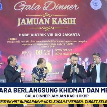 Gala Dinner Jamuan Kasih HKBP Distrik VIII DKI Jakarta Pererat Kebersamaan Jemaat
