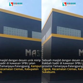 Bikin Takjub! Masjid Desain Mirip Kakbah di Sukabumi