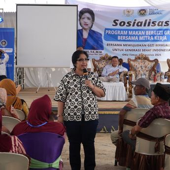 Momen Sosialisasi Program MBG Bersama Mitra Kerja BGN di Desa Karya Makmur Sumsel