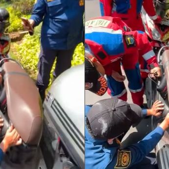 Kunci Tertinggal di Dalam Jok, Wanita Ini Panggil Damkar