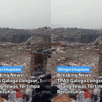 TPAS Galuga Bogor Tiba-tiba Longsor Pagi Ini, 1 Orang Tewas Mengenaskan