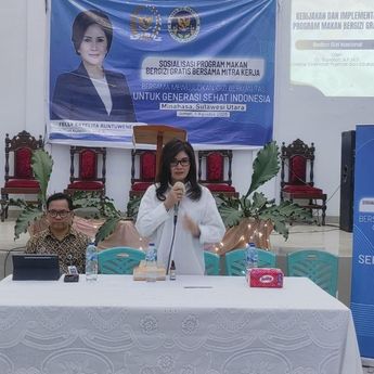 Perluas Program MBG, Sosialisasi Program Makan Bergizi Gratis Terus Digeber di Minahasa