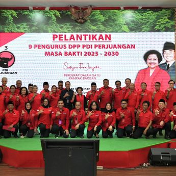 Susunan Lengkap Pengurus Baru DPP PDIP, Hasto Jadi Sekjen Lagi