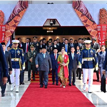 Usai Pidato Kenegaraan, Prabowo Hampiri Tokoh Nasional dan Tamu Internasional