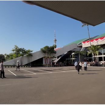 Suasana Gedung DPR Jelang Sidang Tahunan Perdana Prabowo