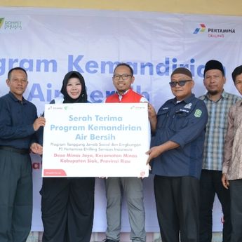 Pertamina Drilling Bangun Sumur Air Bersih, Akan Dimanfaatkan oleh 58 Kepala Keluarga di Minas Jaya