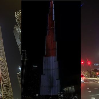 Merah Putih Berkibar di Gedung Tertinggi Dunia, Burj Khalifa 