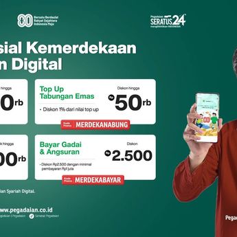 Hadirkan Beragam Promo Spesial, Pegadaian Ajak Masyarakat Raih Merdeka Finansial Dengan Transaksi di Aplikasi Digital Pegadaian