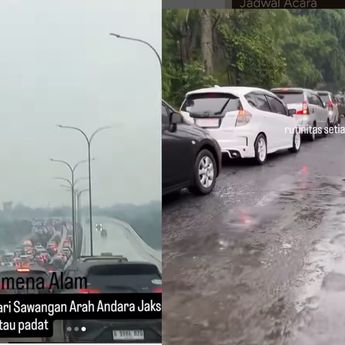 Hujan Sejak Pagi Hari, Depok Macet Total