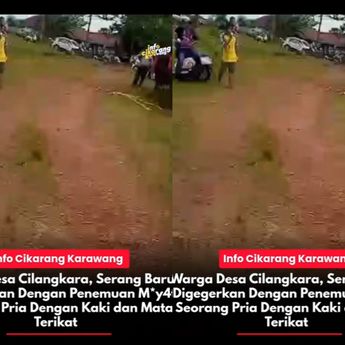 Mayat Berbaju Batik dengan Wajah Dilakban Gegerkan Warga Karawang Pagi Ini