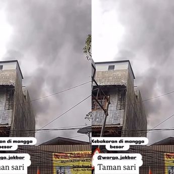 Rumah Warga di Taman Sari Kebakaran Hebat Pagi Ini