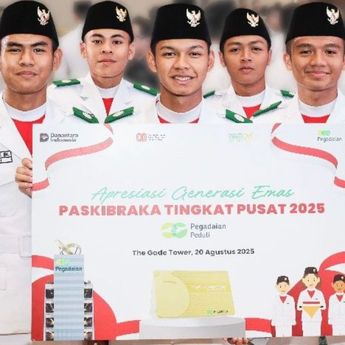 Peduli Generasi Emas, Pegadaian Beri Apresiasi Tabungan Emas untuk Paskibraka Nasional 2025