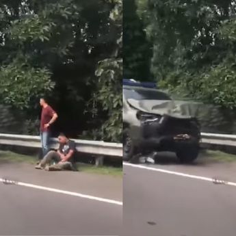 Mobil Ringsek Kecelakaan di Tol Jagorawi KM 25 Arah Bogor