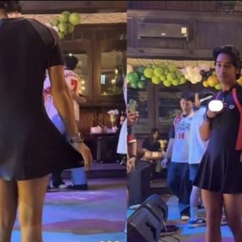 Abidzar Pakai Baju Renang Wanita Saat Hadir di Acara Ultah Davina Karamoy