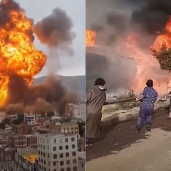 Israel Gempur Kompleks Militer Houthi dan Istana Kepresidenan di Yaman