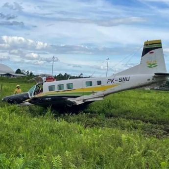 Pesawat Bunga Persada Alami Kecelakaan di Bandara Timika, Penyebabnya Gagal Mesin saat Mendarat