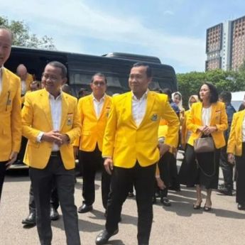 Bahlil dan Pengurus Inti Golkar Sambangi Istana Bertemu Prabowo