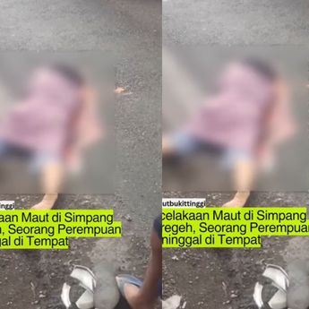 Pemotor Wanita Tewas di Simpang Garegeh Sumbar Pagi Ini, Tergeletak Bersimbah Darah