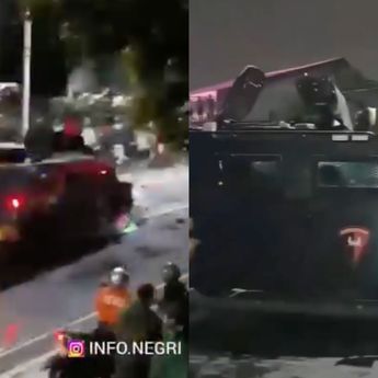 Pria Berjaket Ojol Tertabrak Barracuda Brimob di Pejompongan, Langsung Dilarikan ke RS