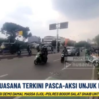 Suasana Pasca Unjuk Rasa di Simpang Lima Senen Kondusif, Ojol dan TNI Turun Tangan