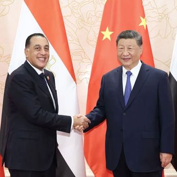 Presiden Xi Jinping dan PM Mesir Mostafa Madbouly Bahas Kerja Sama di Tianjin