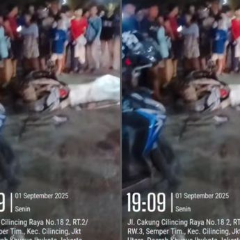 Pemotor Tewas Seketika Kecelakaan Maut di Cilincing