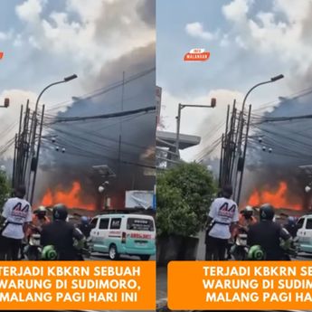 Toko di Sudimoro Malang Kebakaran Hebat