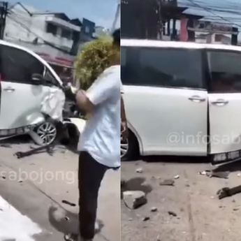 Minibus Hantam Pemotor di Depok, 9 Orang Luka-Luka