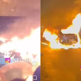  Mobil Terbakar Hebat di Tol Jagorawi Bikin Macet Parah