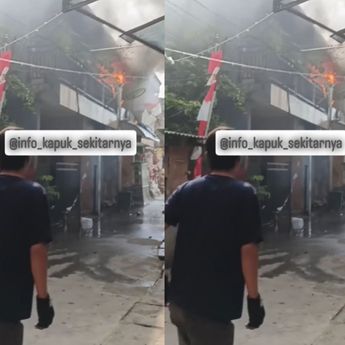 Kebakaran Hebat Hantam Perumahan di Kapuk Rawabagus Pagi Ini