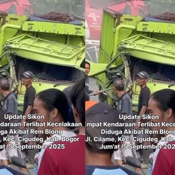 Truk Tangki BBM Hantam 4 Kendaraan Sampai Ringsek