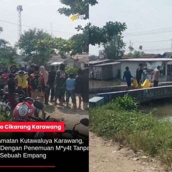 Warga Karawang Digegerkan Penemuan Mayat Mengambang di Empang