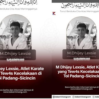 Nahas! Atlet Karate Muda Tewas Dalam Kecelakaan Maut di Tol Padang Pariaman