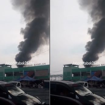 Kebakaran Hantam Gudang di Pasar Babelan Bekasi Pagi Ini