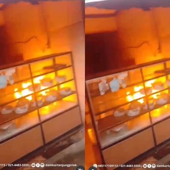 Rumah Makan Terbakar di Warakas, Gara-gara Tabung Gas Meledak