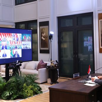 Prabowo Hadiri BRICS Leaders Virtual Meeting