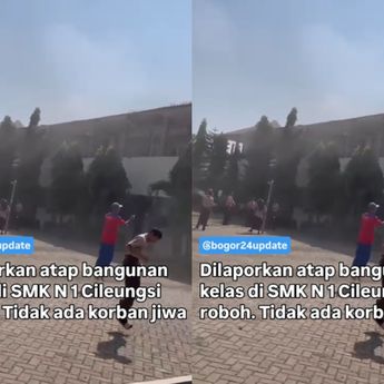35 Siswa Terluka dan Sesak Nafas Tertimpa Atap Gedung SMKN 1 Cileungsi